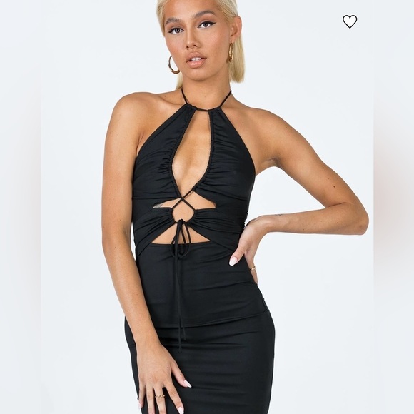 Princess Polly Mini Black Backless Dress - Picture 2 of 9